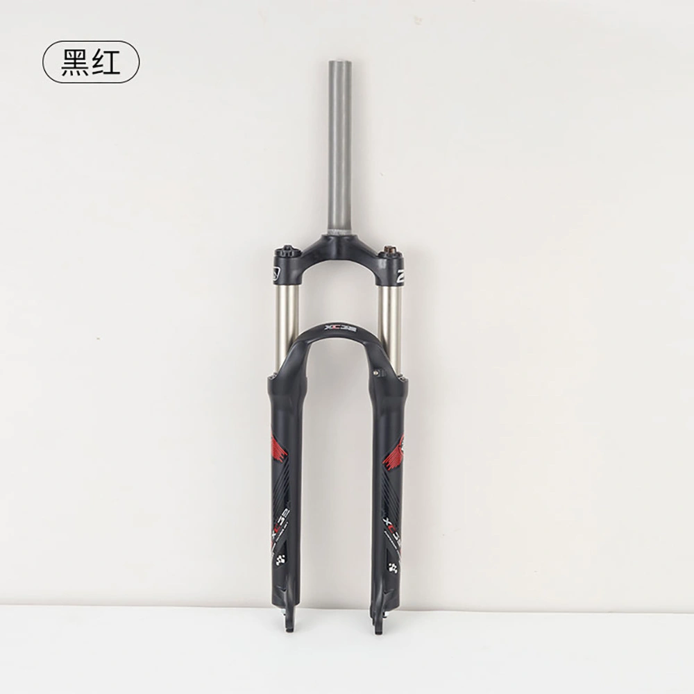 Mountain Bike Aluminum Alloy Front Fork Shoulder-Controlled Shock Absorber Lockable Mechanical Fork 26/27.5/29 Inch Spring Front Fork