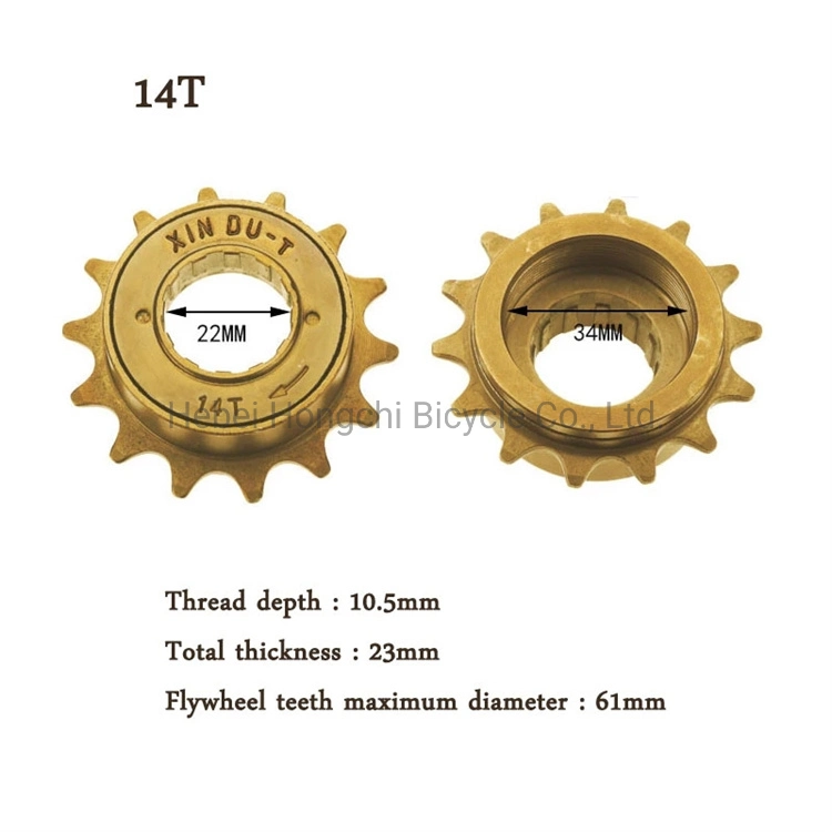 Attractive Price Single Speed Bicycle Freewheel Sprocket 16t Freewheel